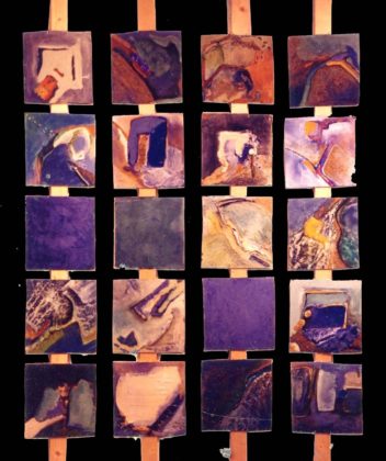 Création, "Taquin", technique mixte, 1996