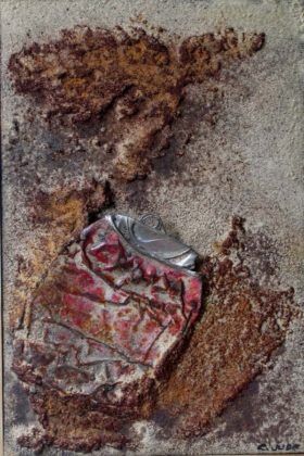 «Canettes», 2009 2 x (30 x 20 cm) Technique mixte