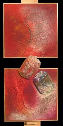 «Canettes rouges», 2009 2 x (30 x 30 cm) Technique mixte